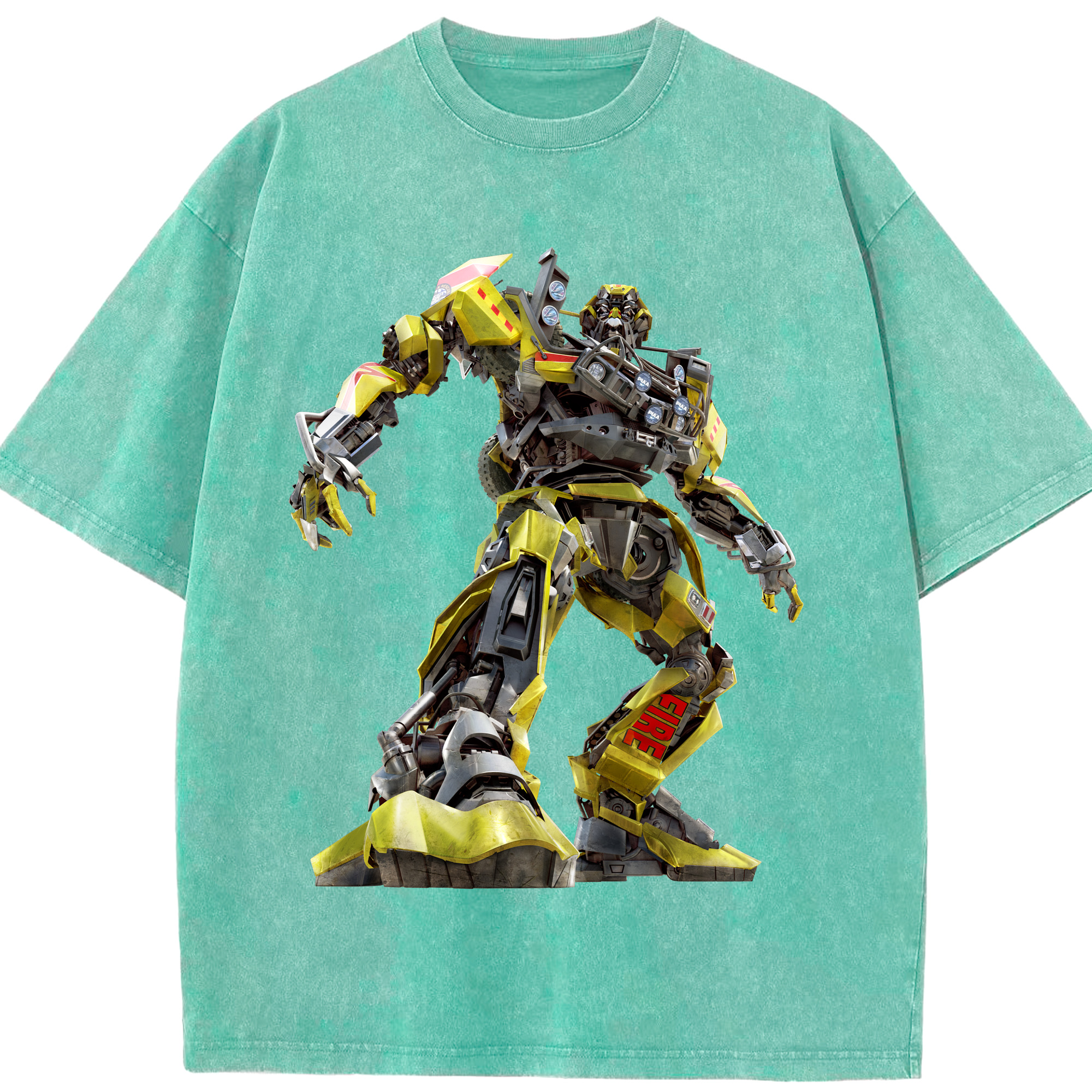 （画像用）  綿100% ヴィンテージ風 半袖Tシャツ（フロントプリント）